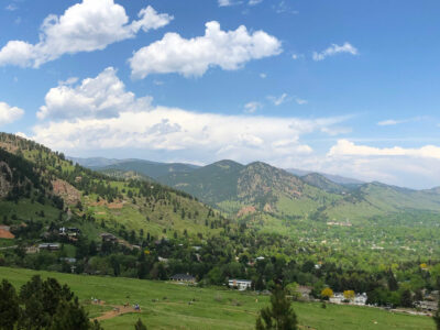 Green mountain landscape