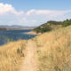 Photo of trail with Horsetooth Reservoir in Fort Collins, CO in distance